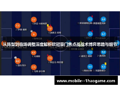 从阵型到临场调整深度解析欧冠豪门焦点战战术博弈思路与细节